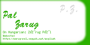 pal zarug business card